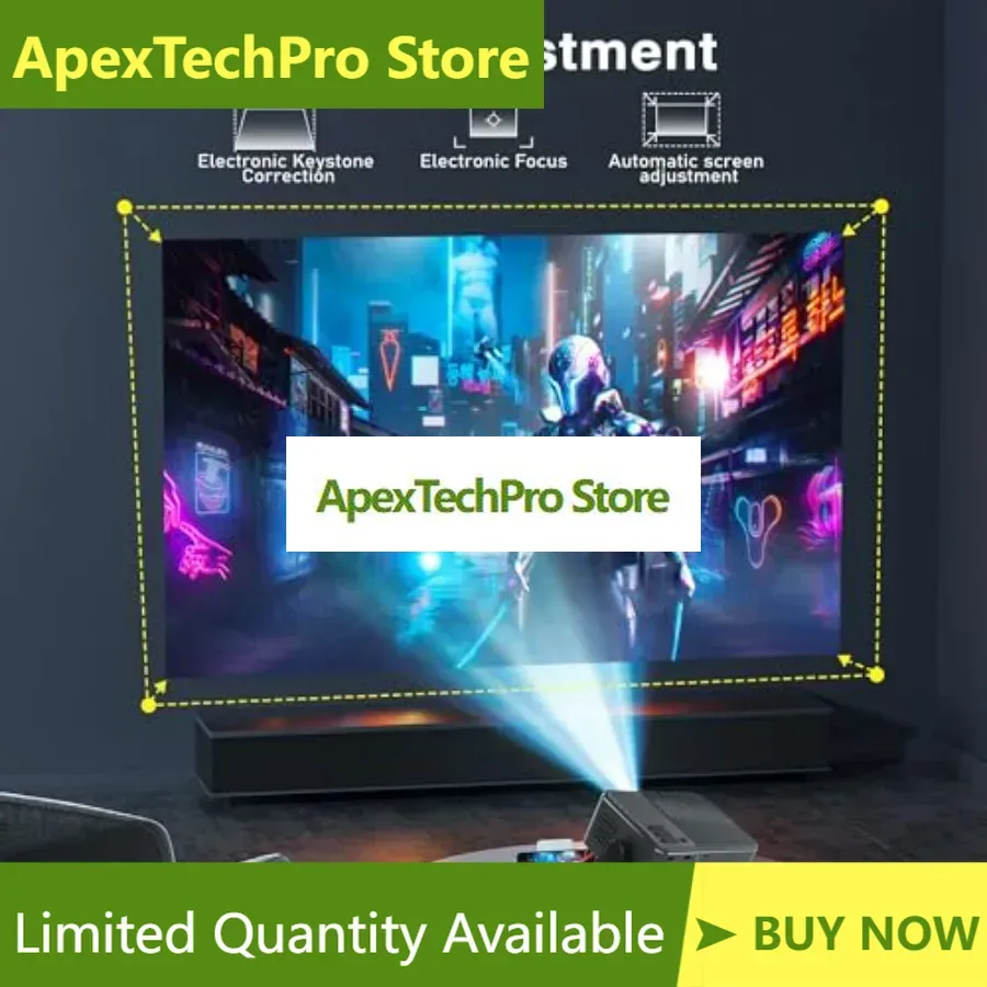 Outdoor Power Reno - Proyector ApexTP4K con enfoque electrónico, WiFi