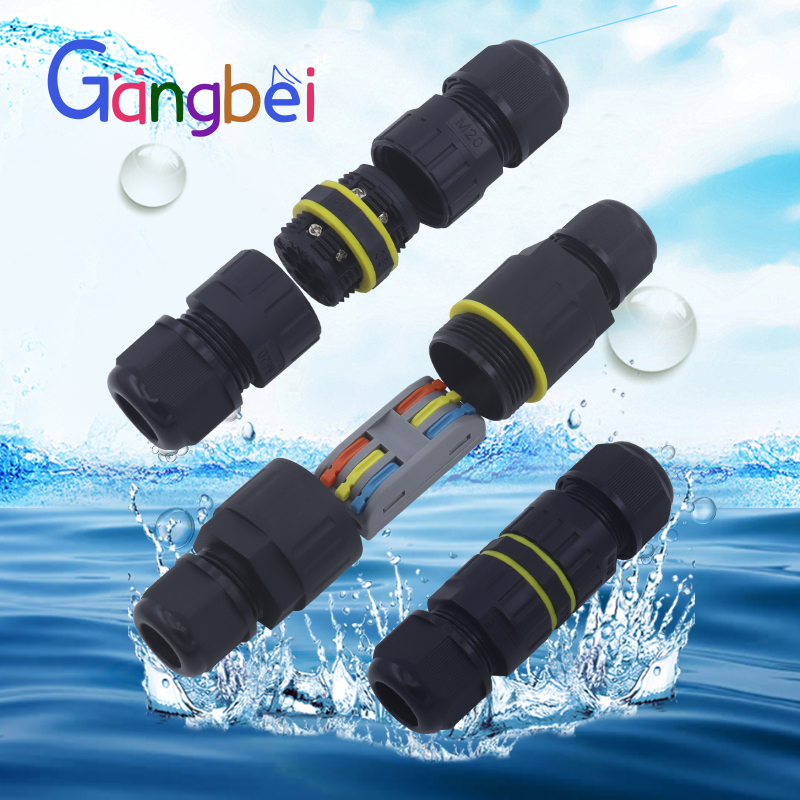 Outdoor Power Block - Conector impermeable para exteriores, bloque de