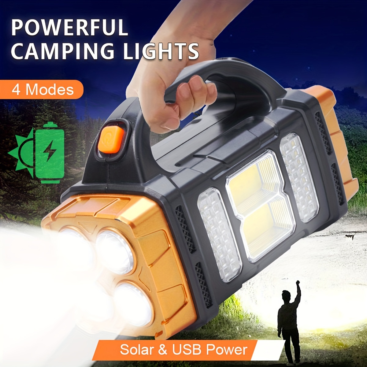Outdoor Usb Power Supply - Nueva Linterna LED Solar Recargable de