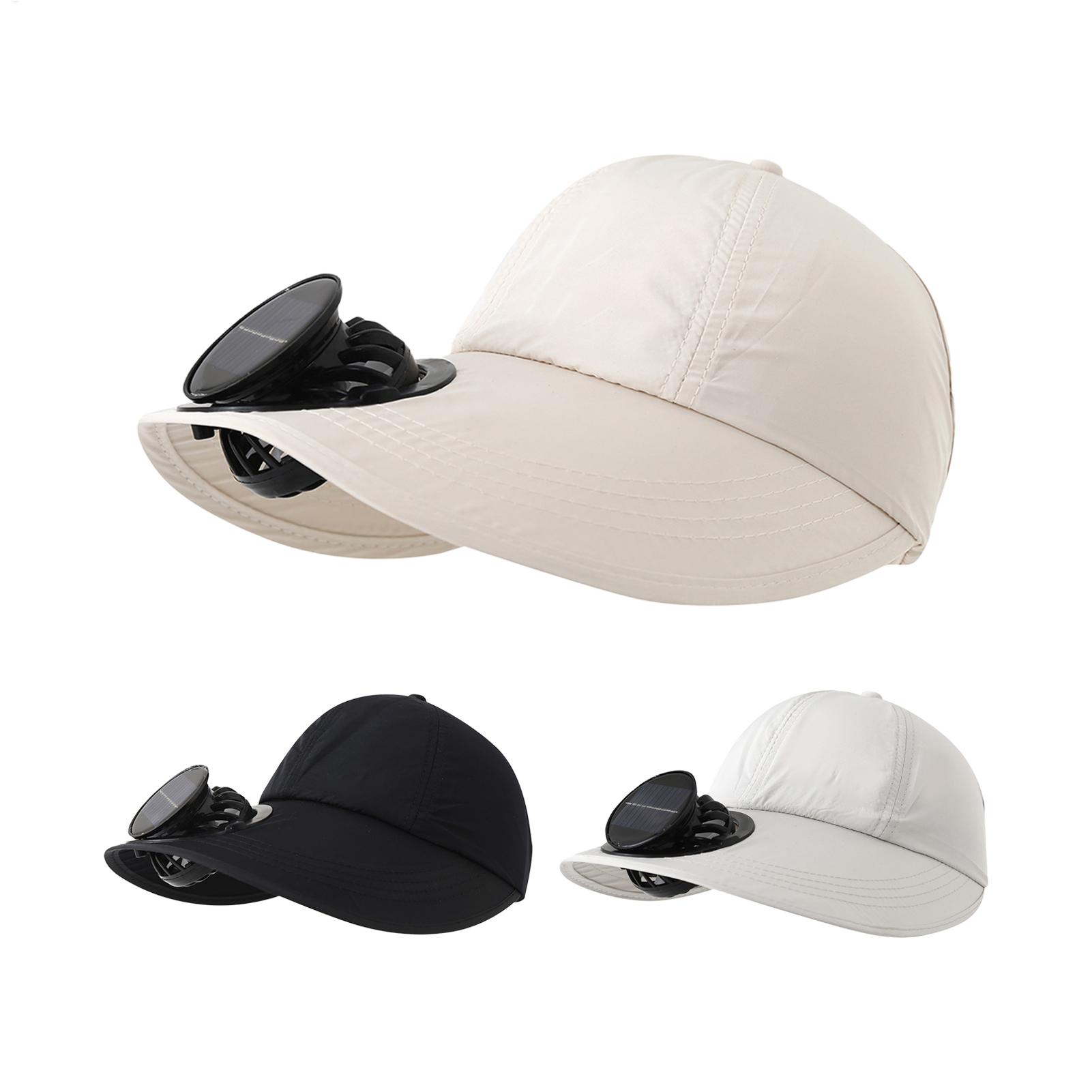 Outdoor Power Block - Gorra con Ventilador Solar, Sombrero con