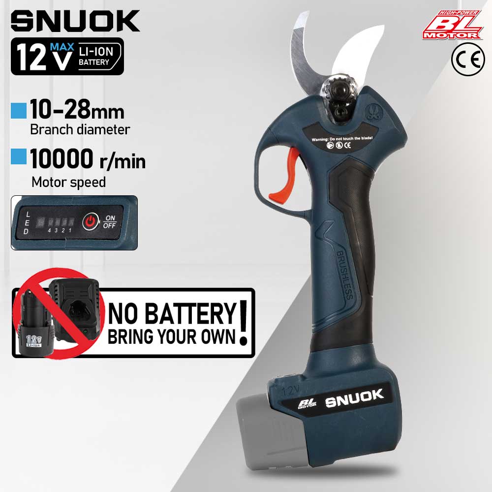 Outdoor Power Solutions - Tijeras de Podar Eléctricas Inalámbricas SNUOK