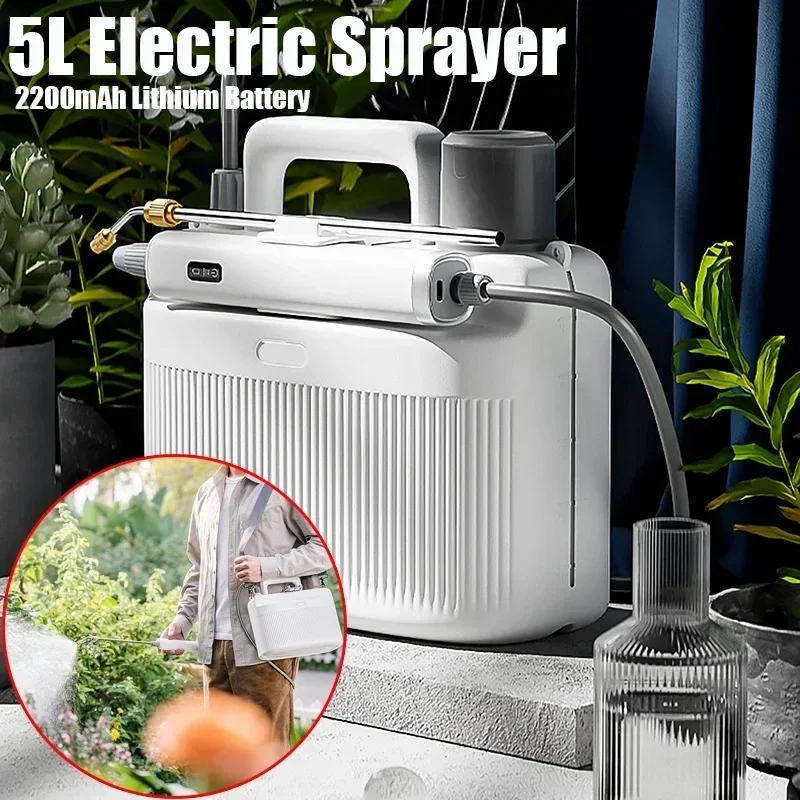 Electric Sprayer Backpack - Pulverizador eléctrico de jardín de 5L,
