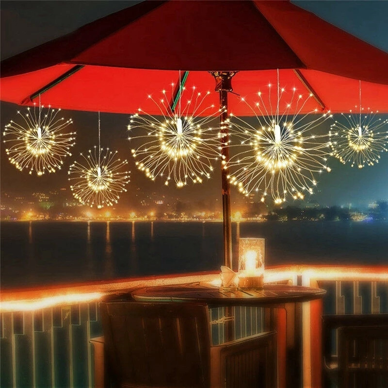 Outdoor Power For Xmas Lights - Lámpara Solar Led de 200 leds,