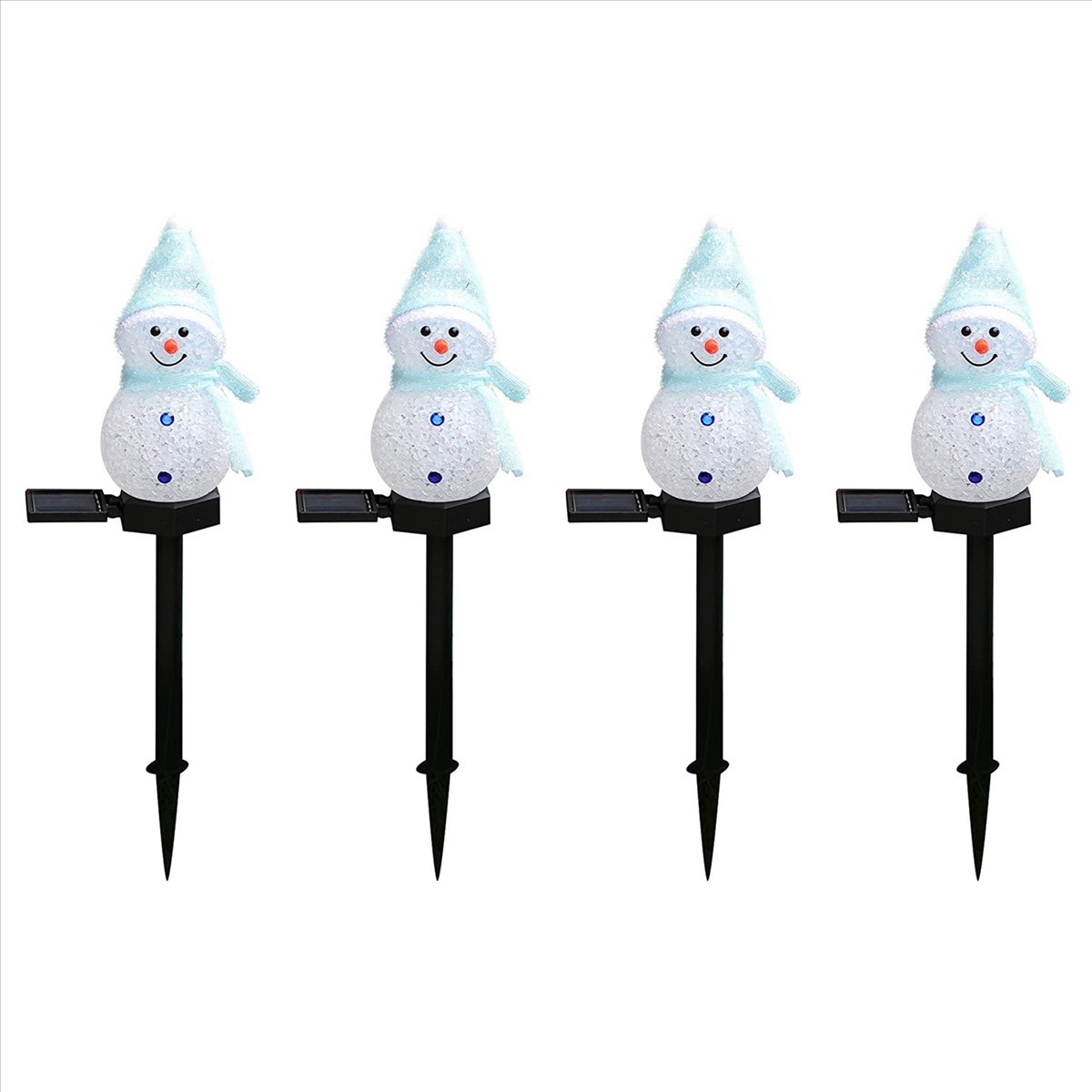 Luces Solares de Muñeco de Nie - Outdoor Power For Xmas Lights reseña y precio