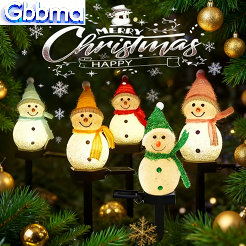 2 LED muñeco de nieve luz Sola - Outdoor Power For Xmas Lights reseña y precio