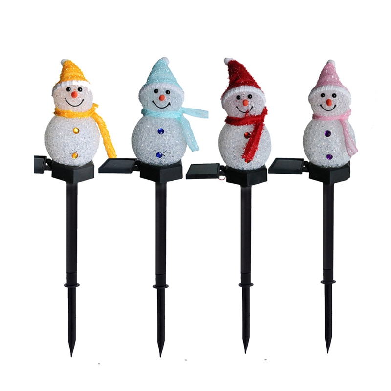 Luz LED Solar de muñeco de nie - Outdoor Power For Xmas Lights reseña y precio