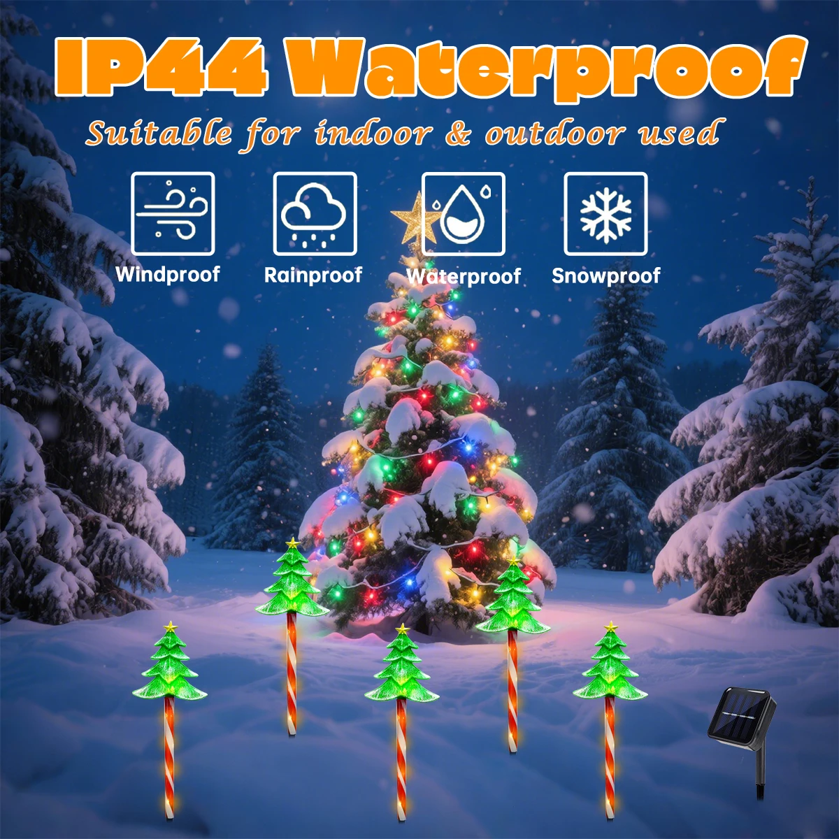 Pop 5 unids/set LED árbol de N - Outdoor Power For Xmas Lights reseña y precio