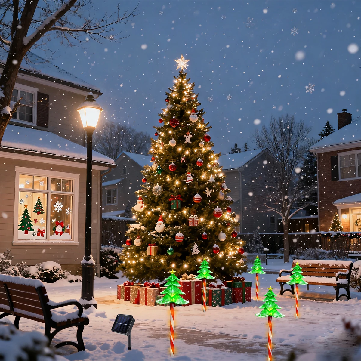 Pop 5 unids/set LED árbol de N - Outdoor Power For Xmas Lights reseña y precio