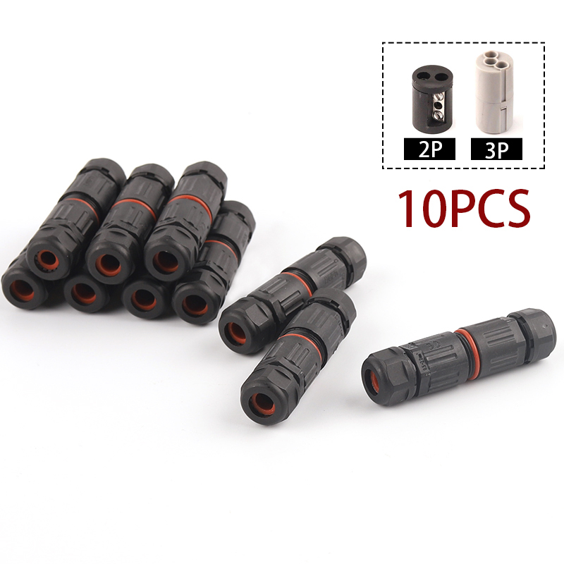 10 Uds IP68 2/3 Pin conector r - Outdoor Power Block reseña y precio