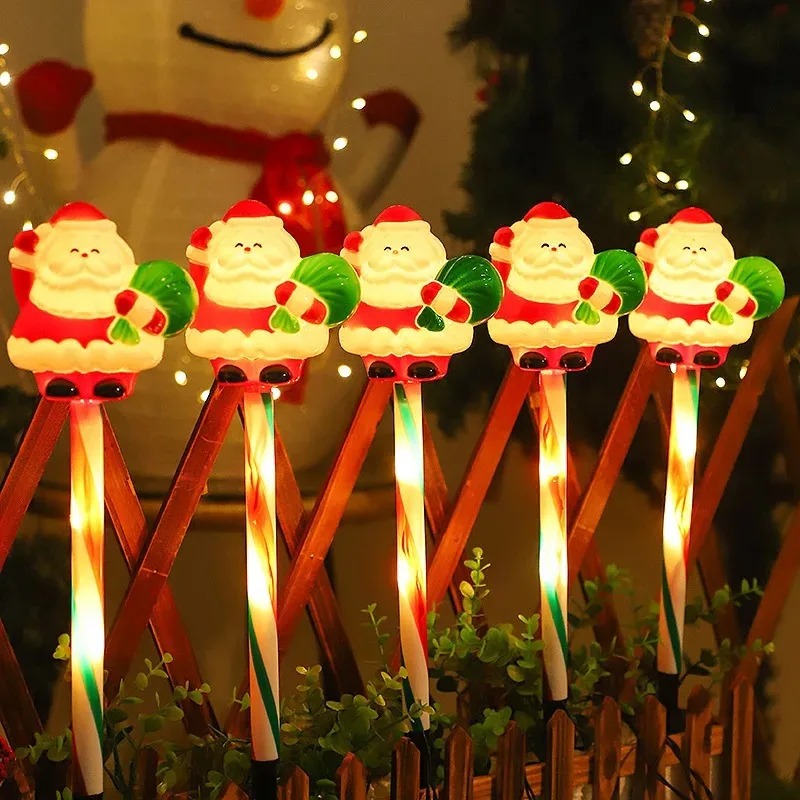 Lámpara LED de Papá Noel y Muñ - Outdoor Power For Xmas Lights reseña y precio