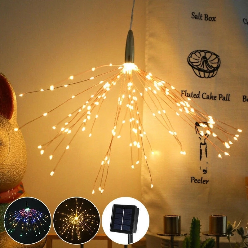 Lámpara Solar Led de 200 leds, - Outdoor Power For Xmas Lights reseña y precio